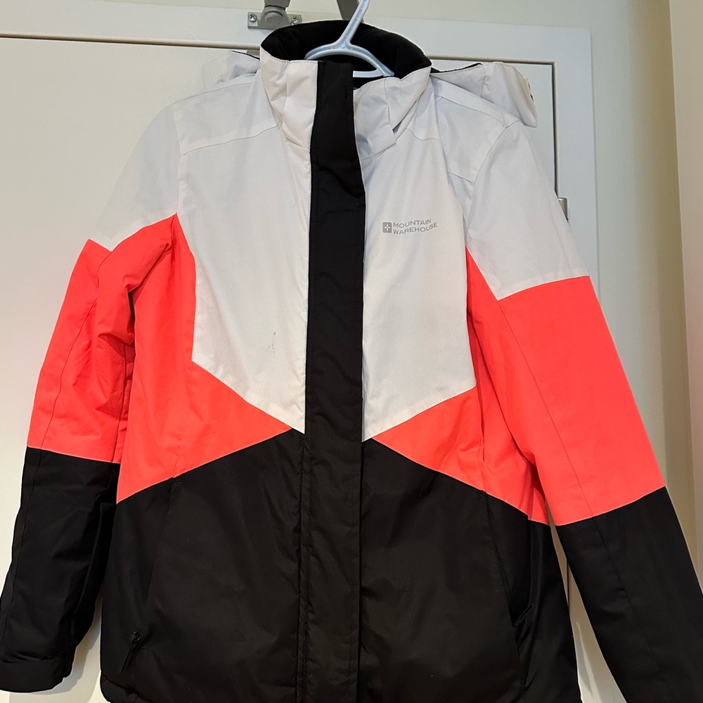 Mountain Warehouse Colorblock Ski Jacket - Black, White, Pink